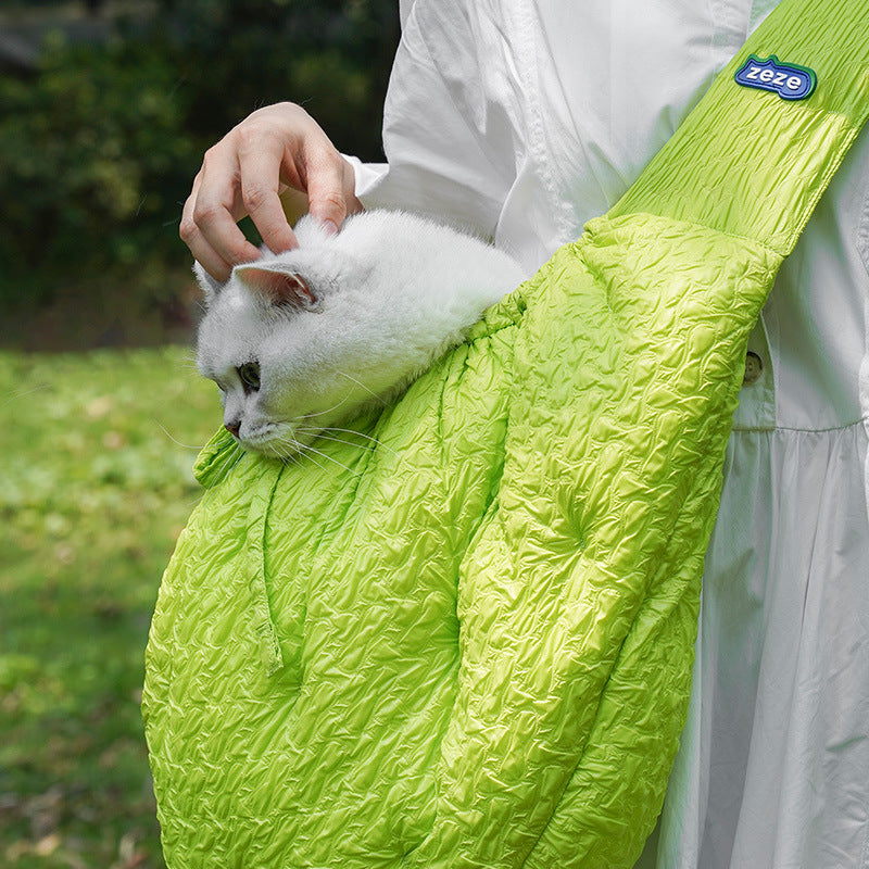 Pet Carrier Shoulder Diagonal Portable Warm Travel Bag