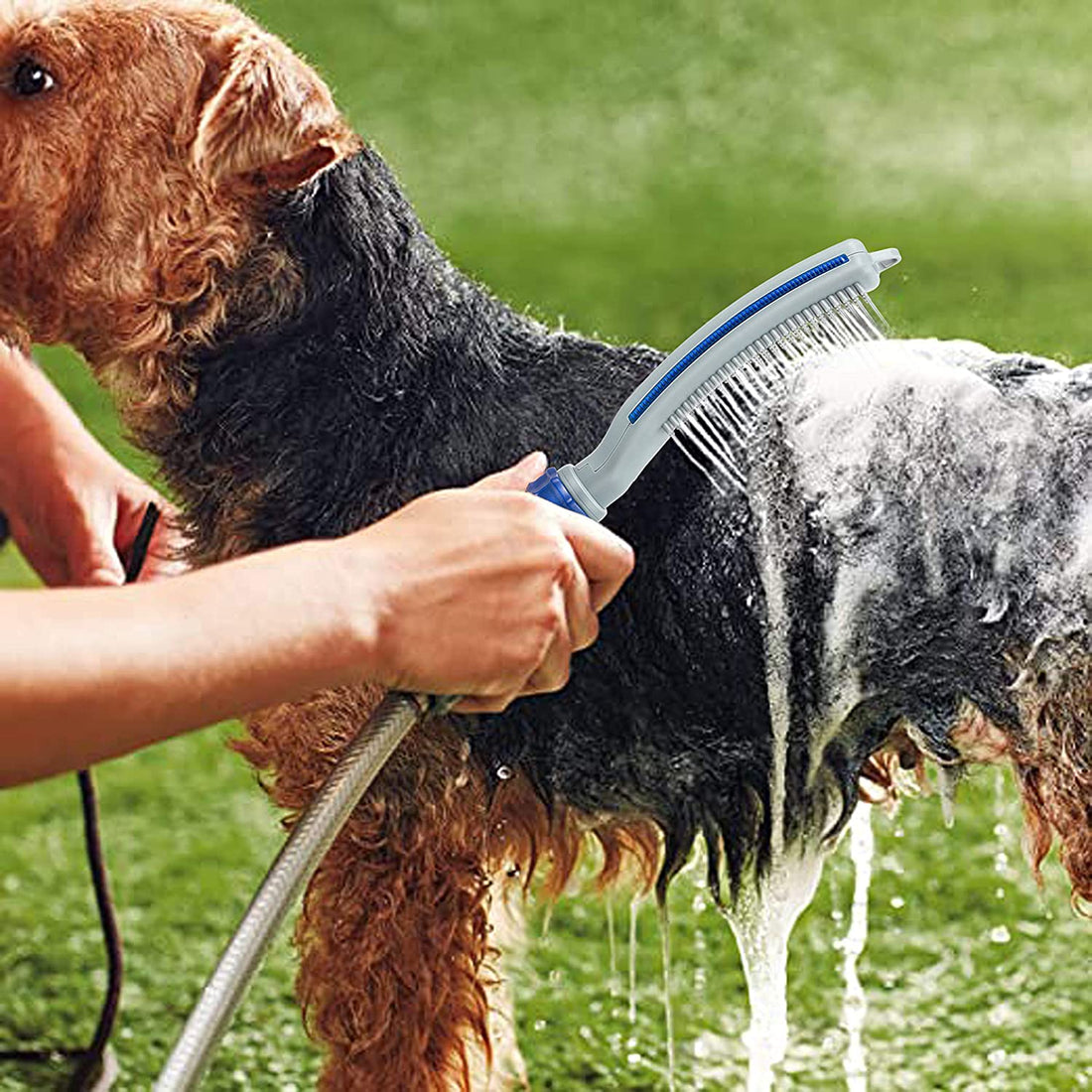 Pet Bath Brush Shower Water Hose Cleaning Tool