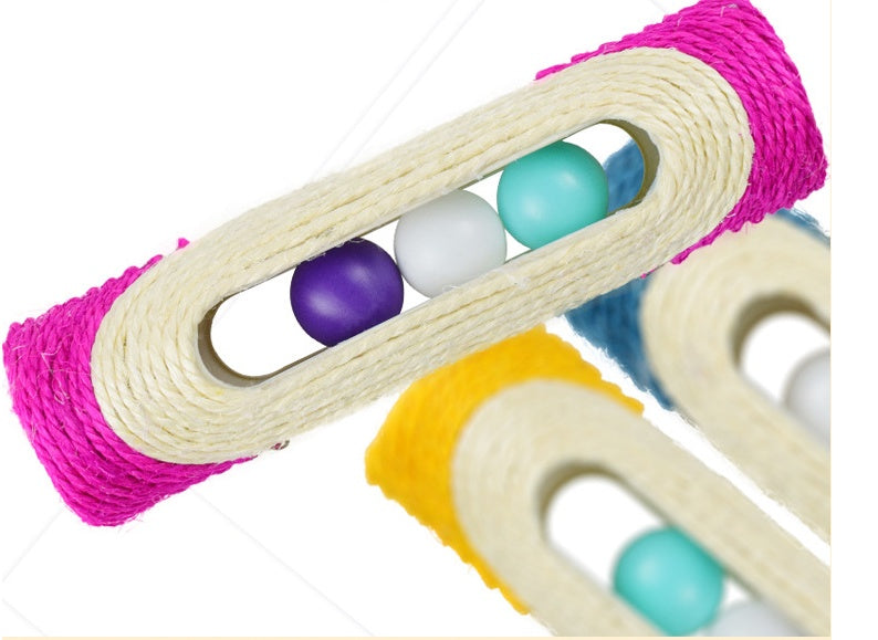 Long Sisal Drum Three Piece Pet Scratching Toy