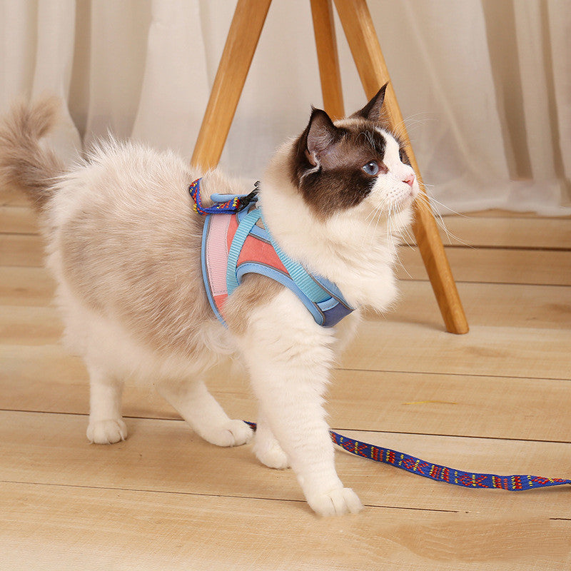 Pet Reflective Anti Escape Harness Leash Safety Gear