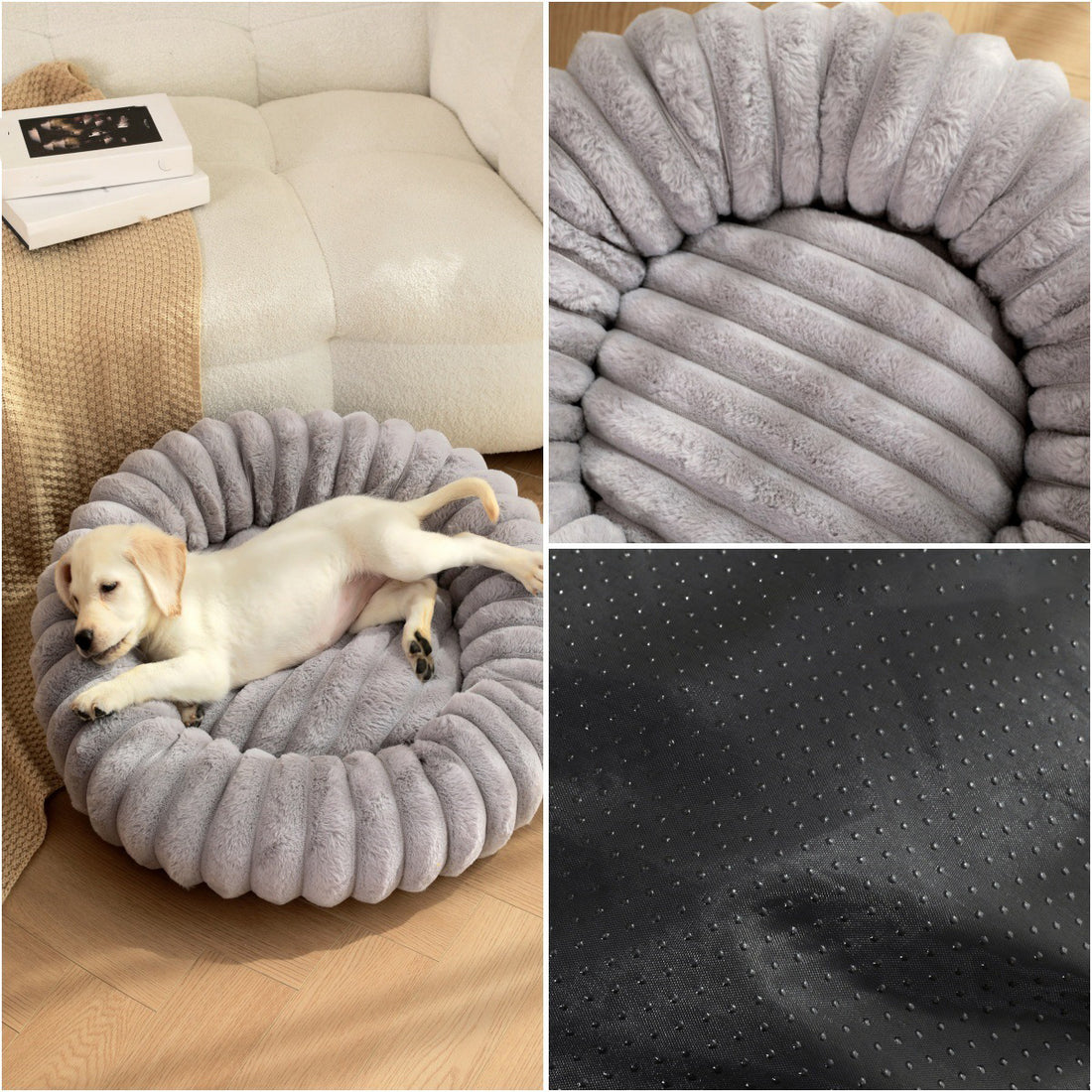 Plush Round Warm Pet Nest Bed