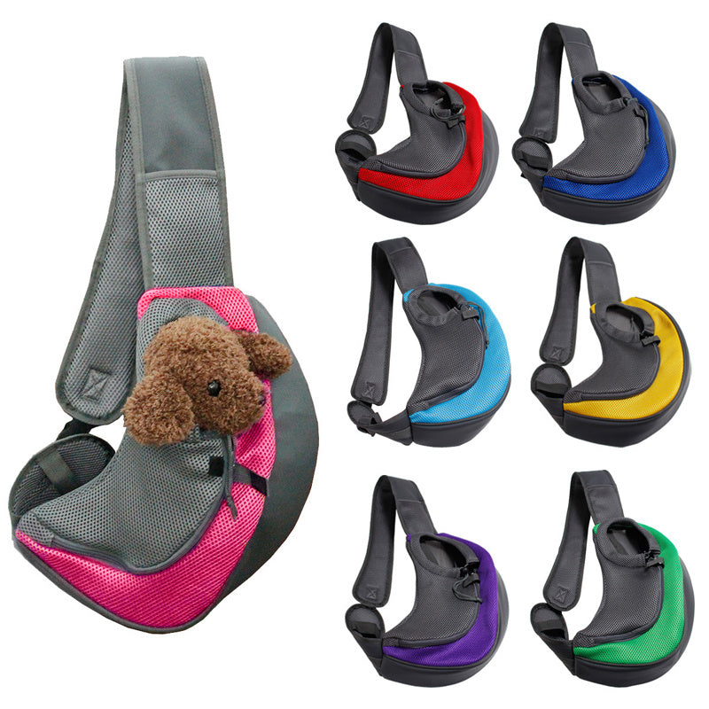 Pet Carrier Mesh Oxford Travel Shoulder Sling Bag Tote