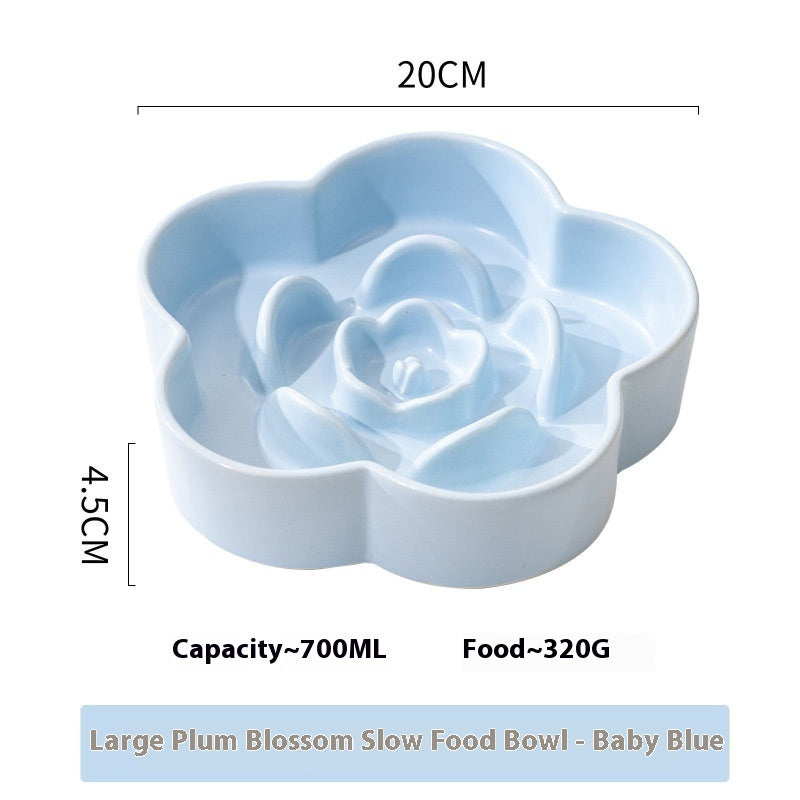 Ceramic Slow Feeding Pet Bowl
