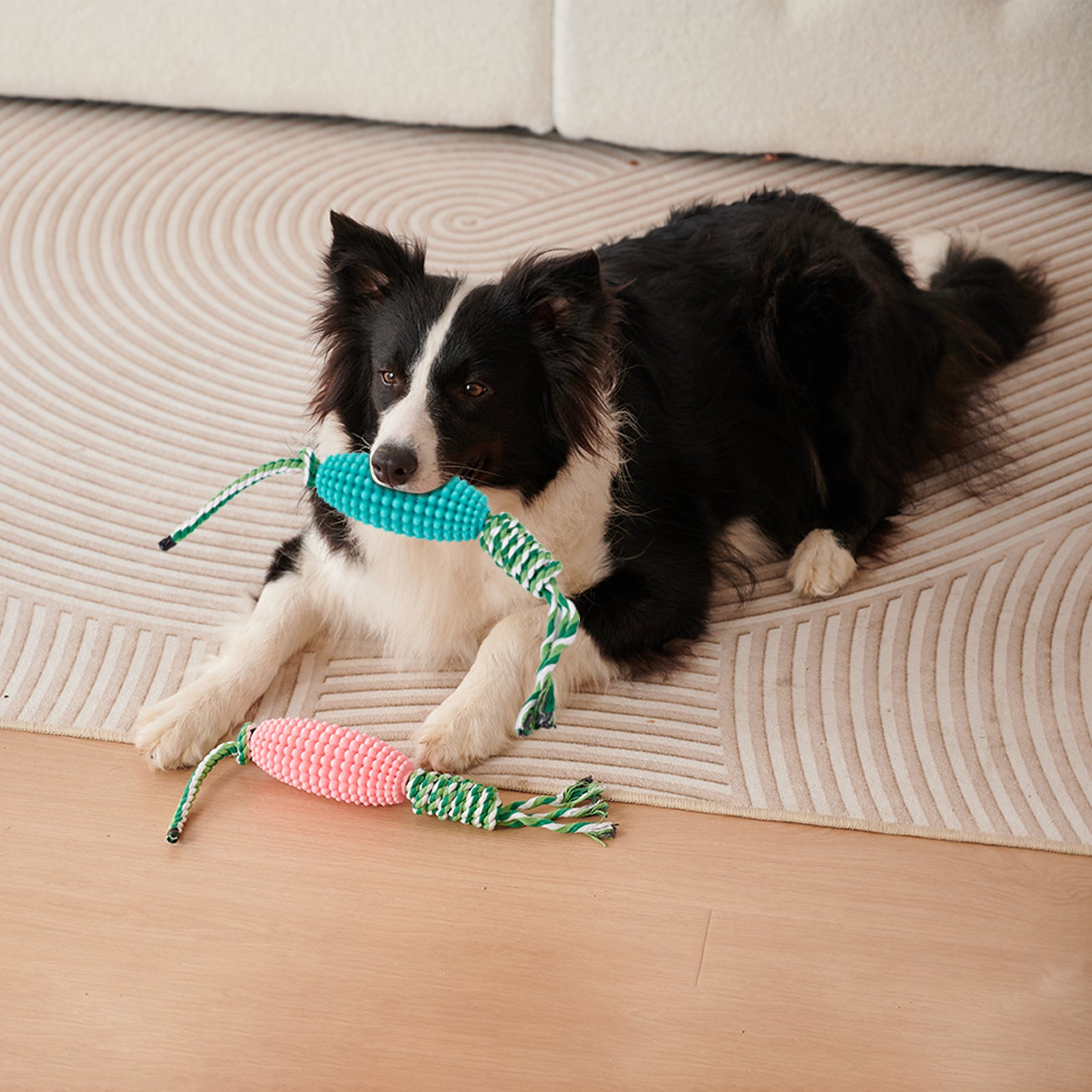 Interactive Corn Toothbrush Chew Toy Dental Care Pet Toy For Aggressive Chewers