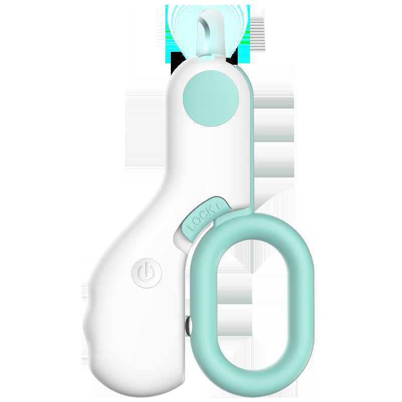 Pet Nail Trimmer LED Illuminated Mini ABS Grooming Tool