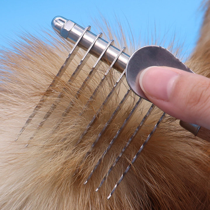 Pet Grooming Brush Knot And Fur Removal Too