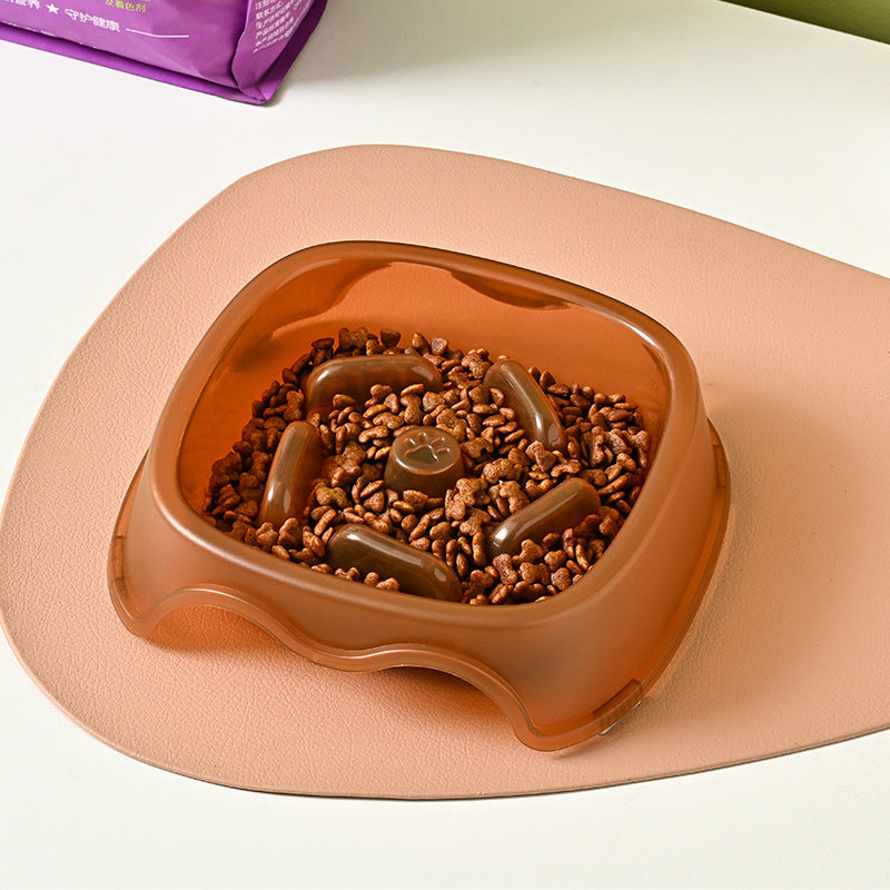 Anti Choking Slow Feeding Pet Water Bowl