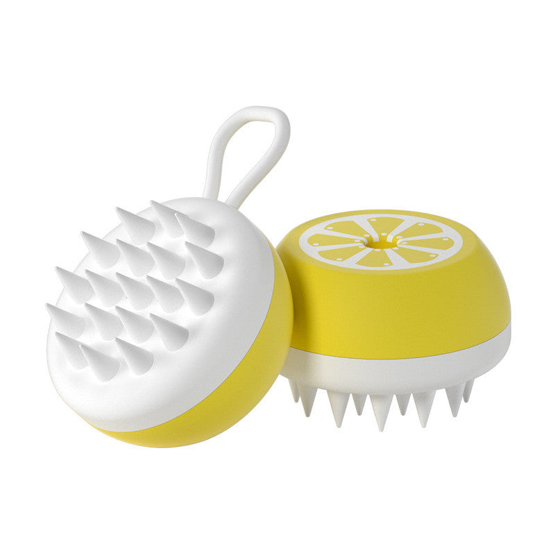 Pet Bath Brush 2 In 1 Silicone Massage Grooming Tool