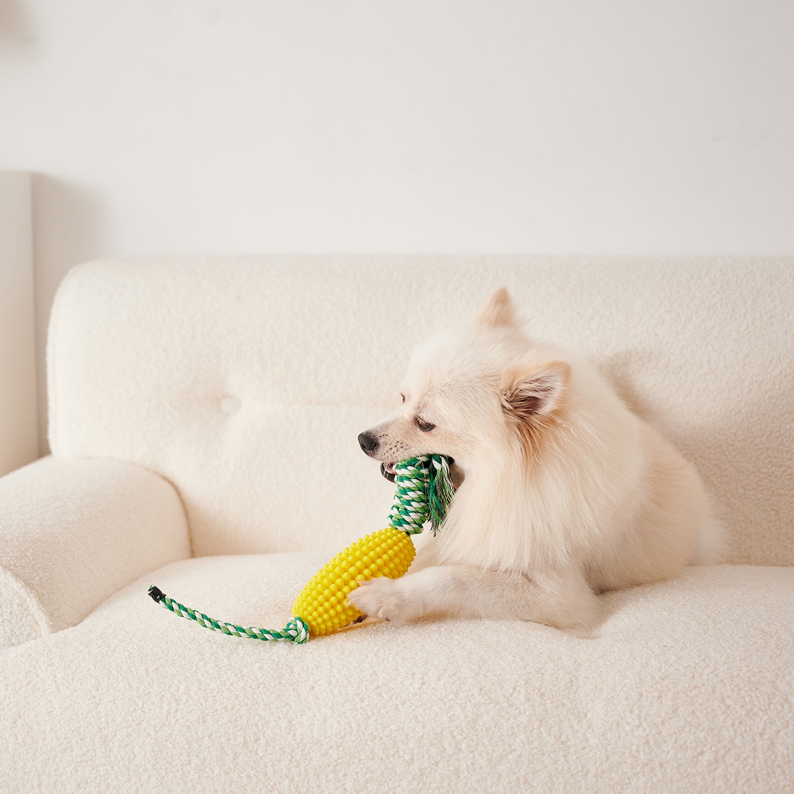 Interactive Corn Toothbrush Chew Toy Dental Care Pet Toy For Aggressive Chewers