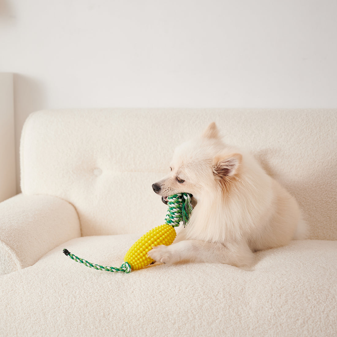Interactive Corn Toothbrush Chew Toy Dental Care Pet Toy For Aggressive Chewers