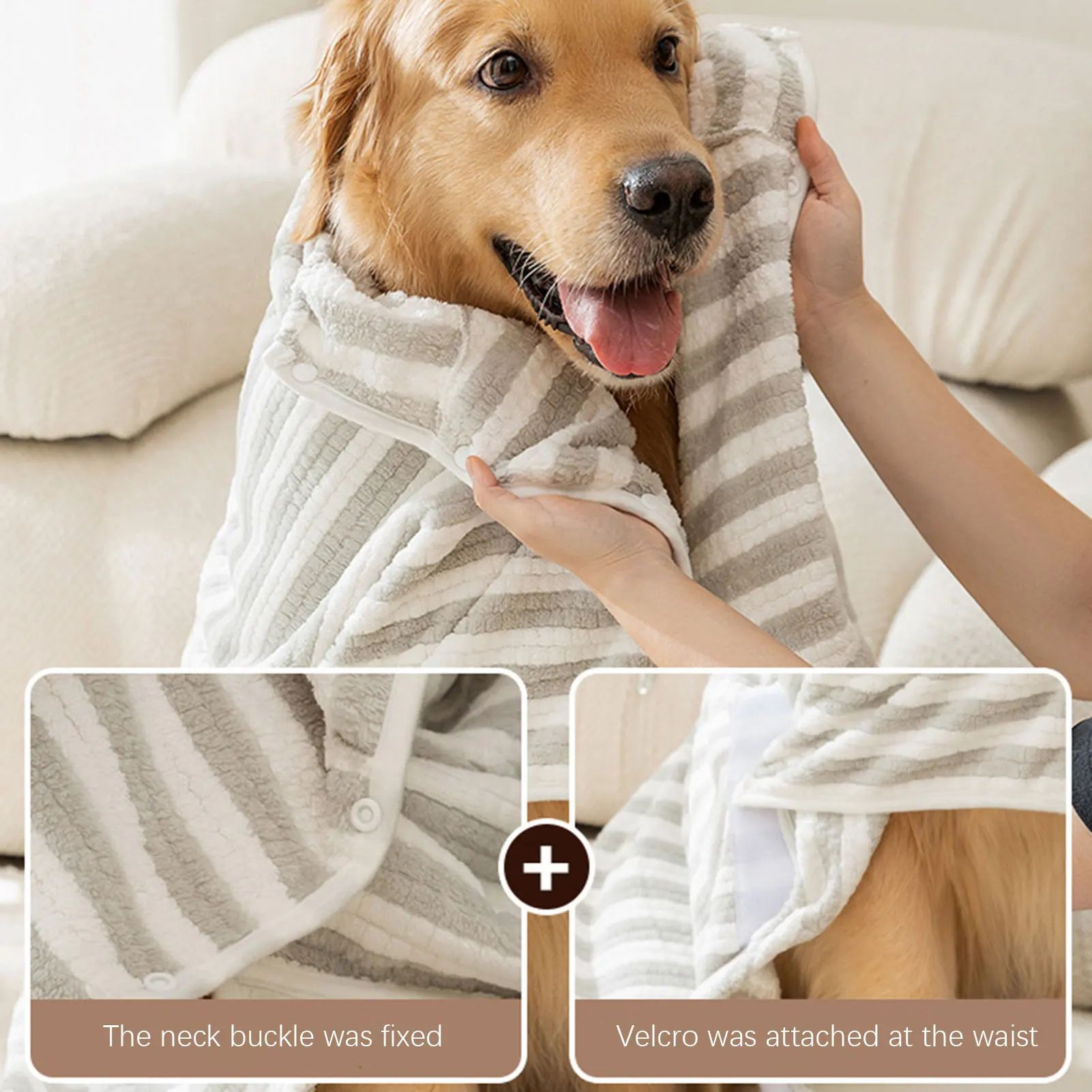 Pet Bath Towel Ultra Absorbent Quick Dry Bathrobe Tool