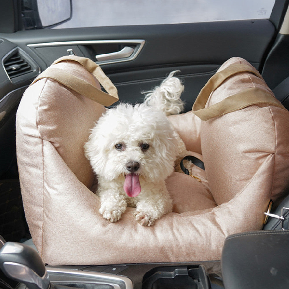 Pet Car Seat Carrier Detachable Washable Portable Travel Bed