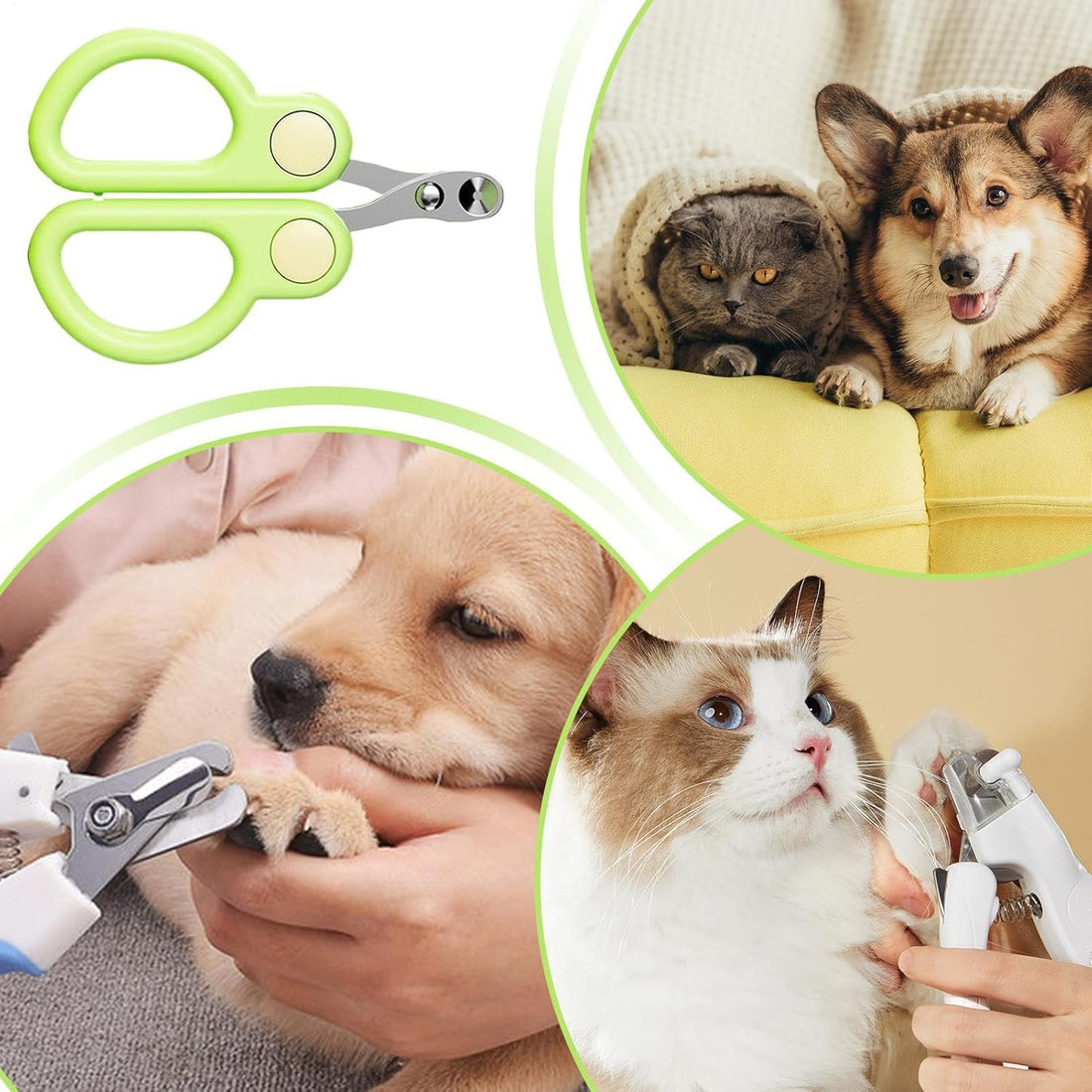Pet Nail Clippers Professional Claw Trimmer Portable Grooming Tool