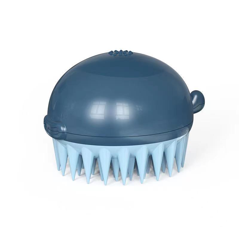 Pet Bath Brush Refillable Gel Massage Grooming Tool