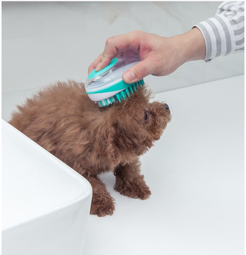 Pet Bath Massage Brush Grooming Cleaning Tool
