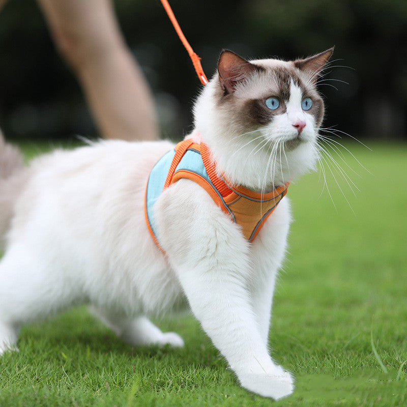 Pet Reflective Anti Escape Harness Leash Safety Gear