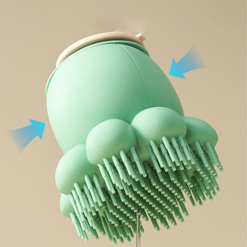 Pet Bath Brush Silicone Massage Shampoo Comb Cleaning Tool