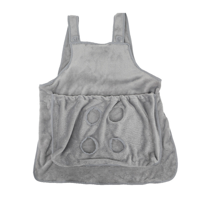 Pet Carrier Hanging Chest Apron Travel Plush Pocket Bag