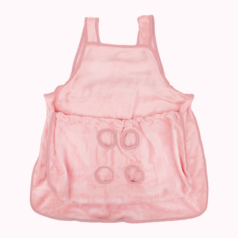 Pet Carrier Hanging Chest Apron Travel Plush Pocket Bag