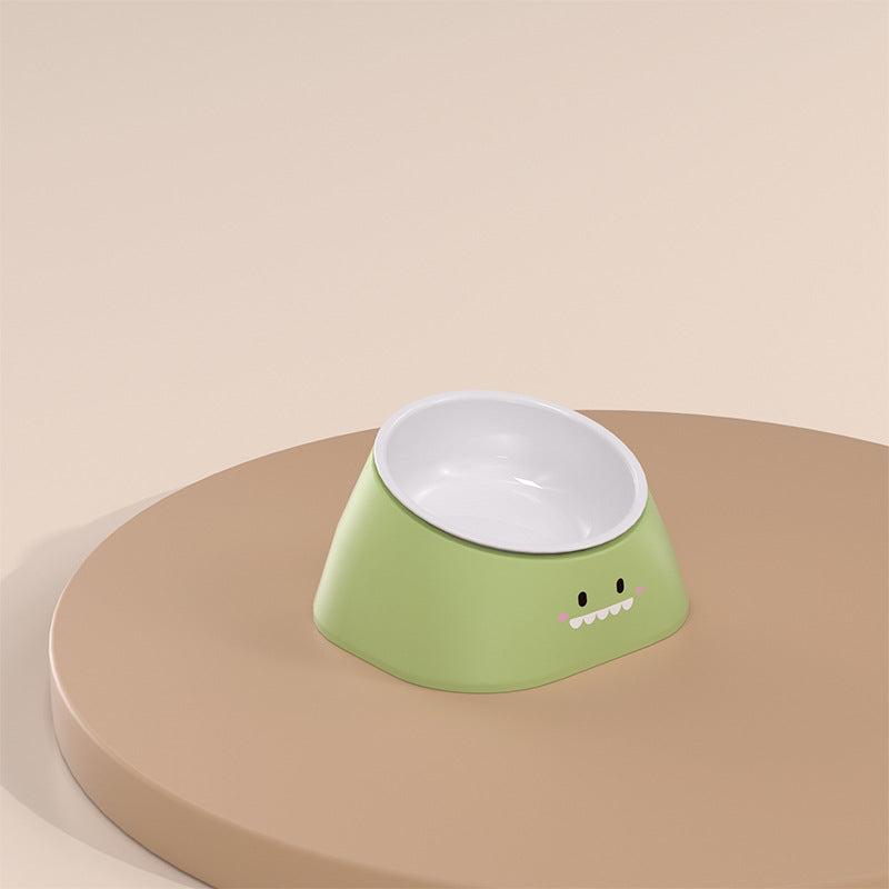 Stainless Steel 15 Degree Tilted Pet Feeding Bowl