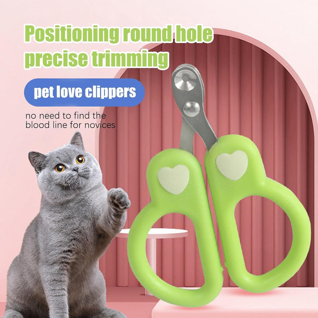 Pet Nail Clippers Professional Claw Trimmer Portable Grooming Tool