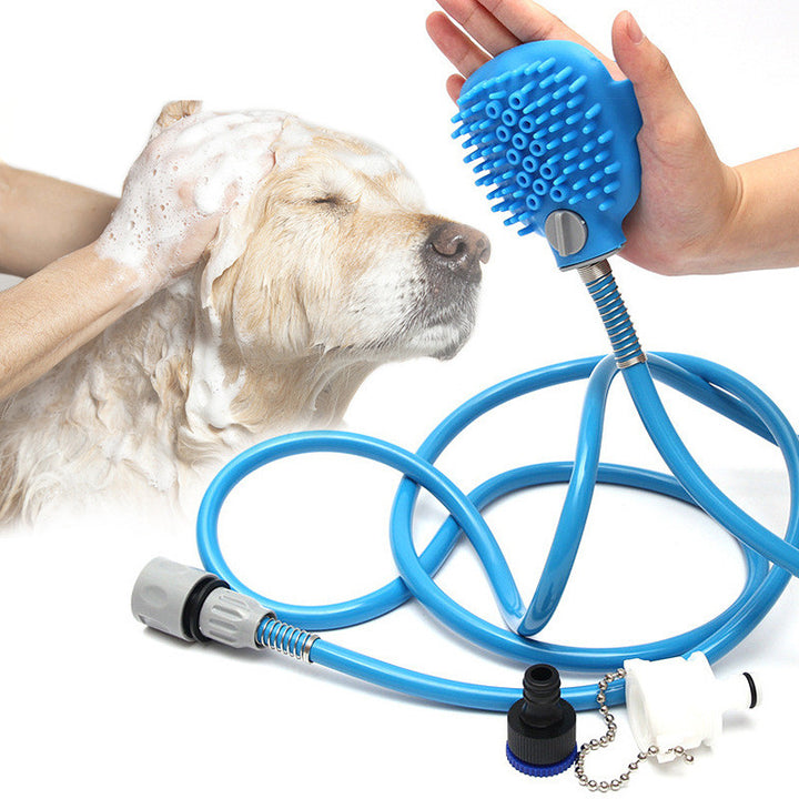 Pet Bath Brush Outdoor Shower Cleaning Grooming Tool